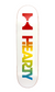 Hearty Skateboard Deck - Glow in the Dark - White + FREE Griptape - 7.75, 8, 8.25