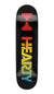 Hearty 7 Ply Canadian Maple Skateboard Deck - Glow in the Dark - Black 8"