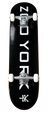 Zoo York Skateboard Complete OG 95 Logo Block 8.125" Black White